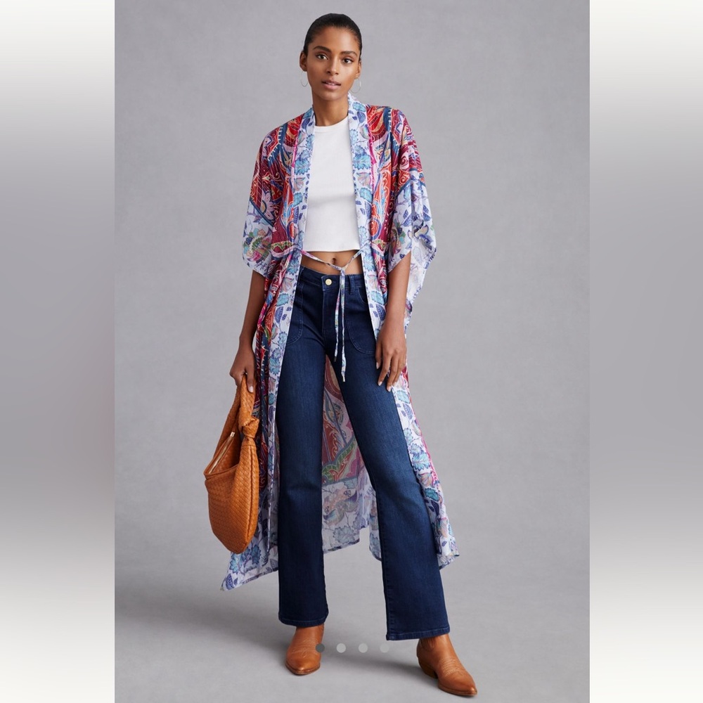 Conditions Apply Printed Duster Kimono